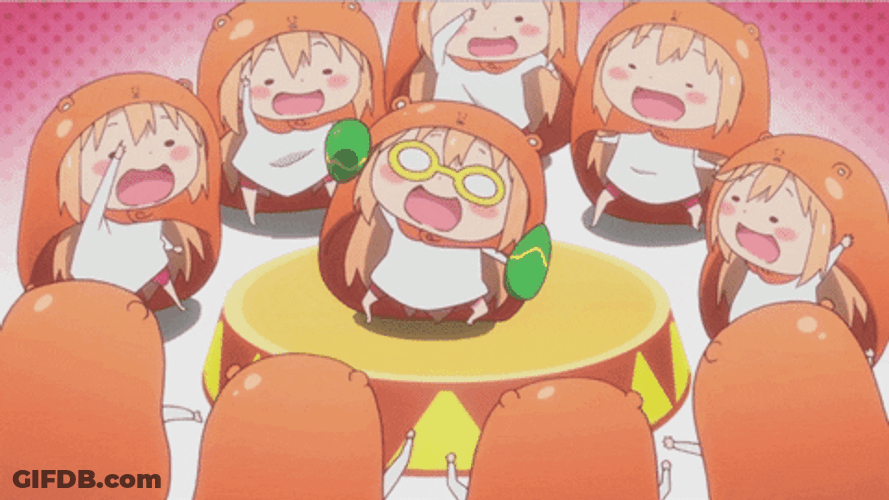 Umaru Clones Dancing Anime Opening GIF