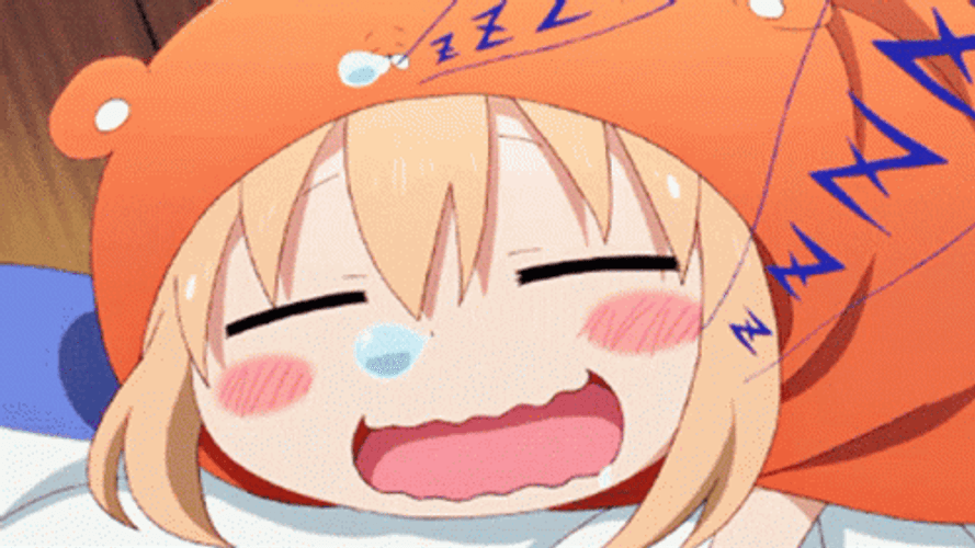 Umaru Doma Anime Deeply Sleeping Drooling GIF