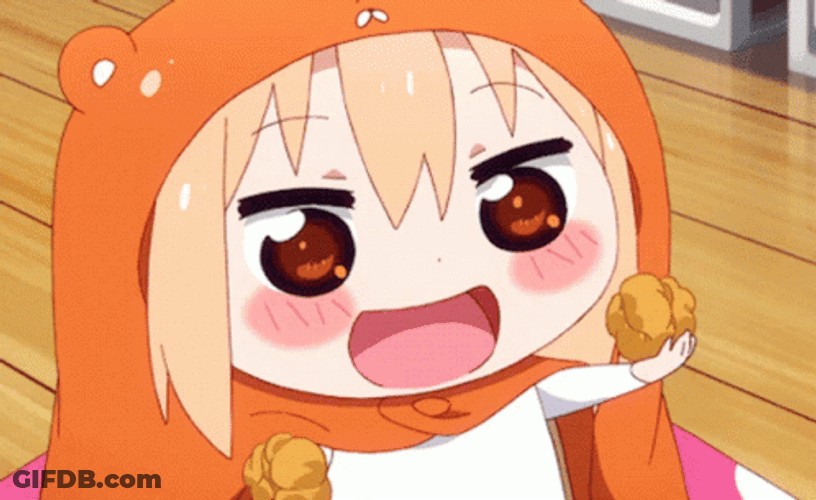 Umaru Eating Yum Delicious GIF