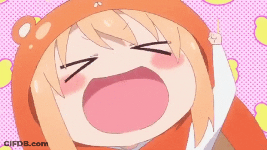 Umaru Excited Laughing Yay GIF