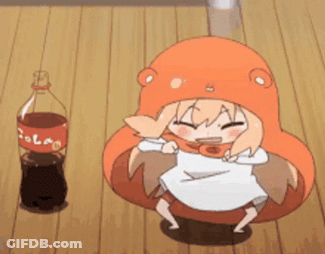 Umaru Jumping Around Excited Amazed GIF