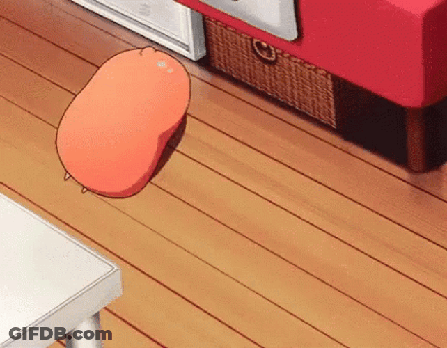 Umaru Rolling Around Floor GIF