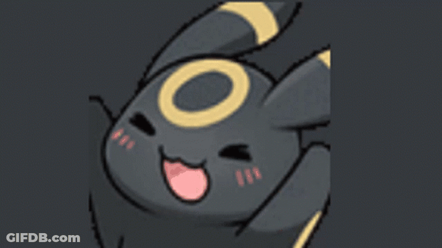 Umbreon Cute Chibi Pokemon GIF