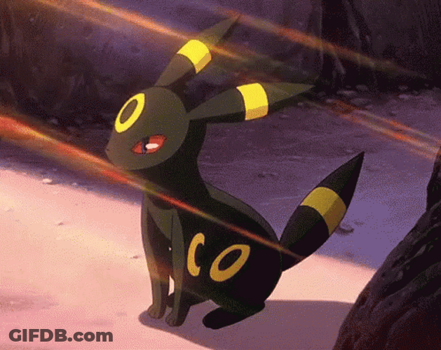 Umbreon Pokemon Cute Yawn GIF