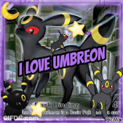 Umbreon Saying I Love Umbreon GIF