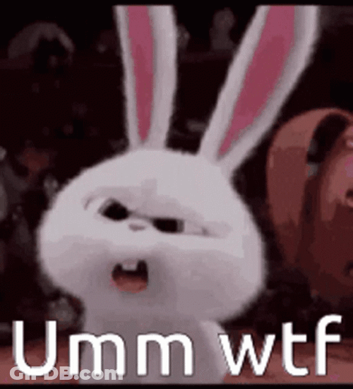 Umm Bunny Sulk Sticker GIF