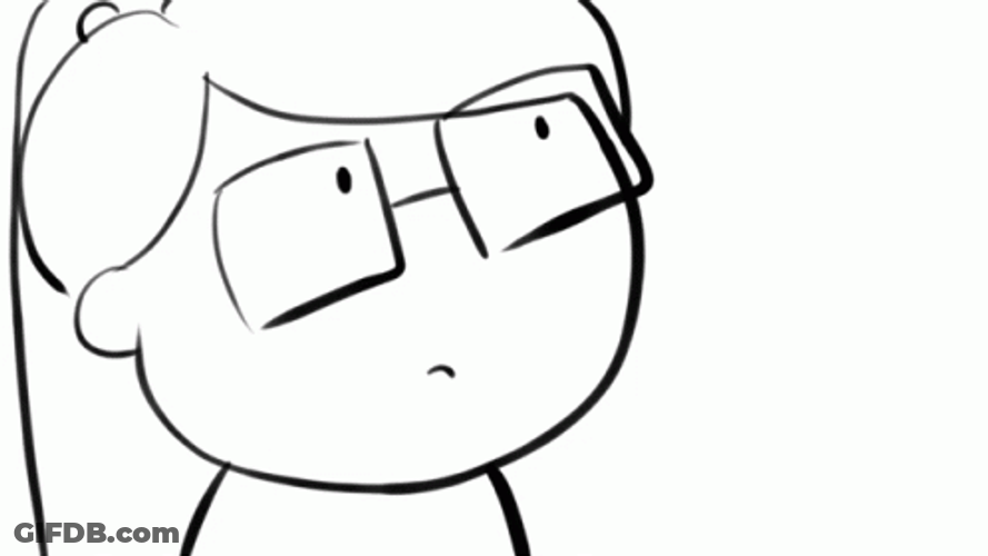 Umm Stare Sketch Girl GIF