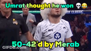 Umrat Thought He Won 50-42 D By Merab Boxing Match GIF
