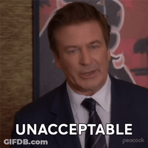Unacceptable Alec Baldwin Irritated GIF