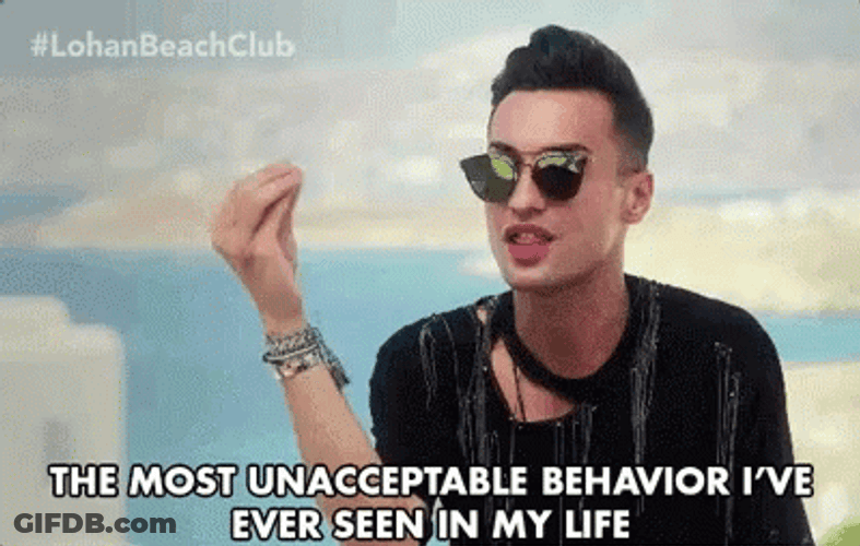Unacceptable Behavior Panos Spentzos GIF