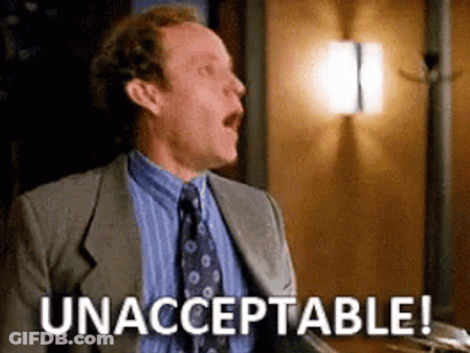 Unacceptable Frustrated John Cage GIF