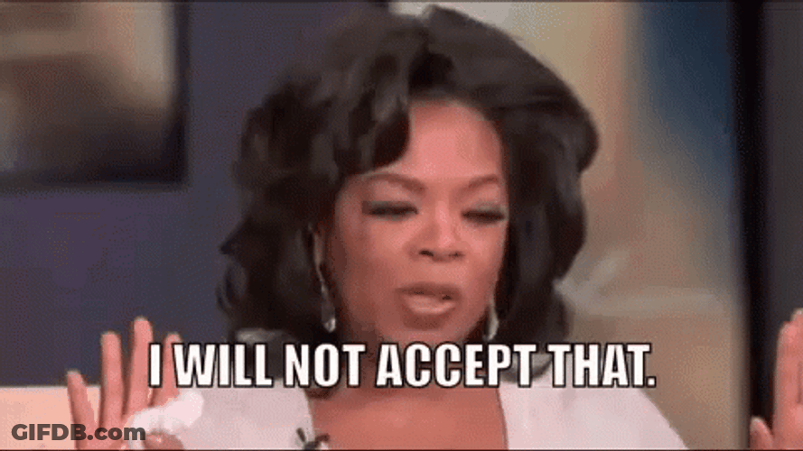 Unacceptable Oprah Winfrey Reaction GIF