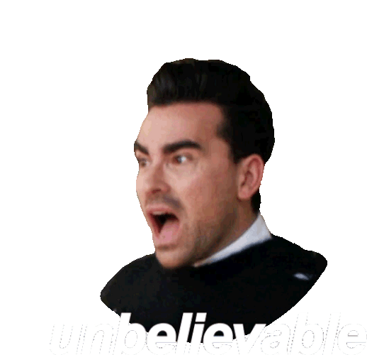 Unbelievable David Rose Schitts Creek GIF