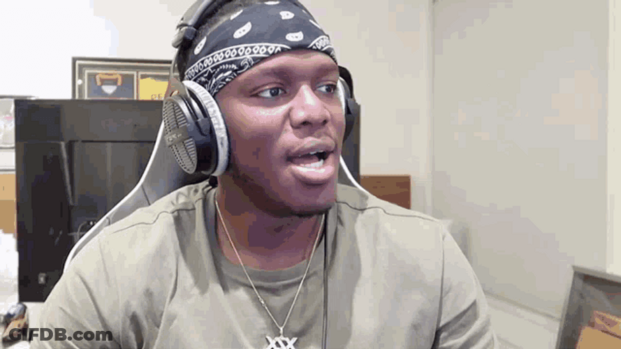 Unbelievable KSI Shocked Wide Mouth GIF