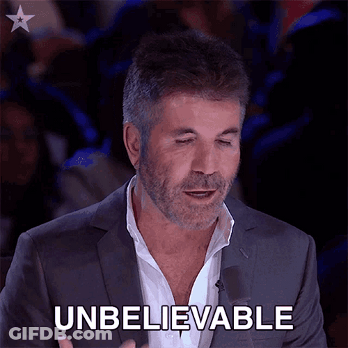 Unbelievable Wow Amazed Simon Cowell GIF