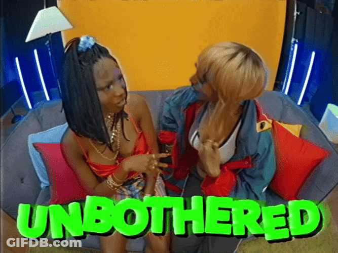 Unbothered 2 Girls Talking Makes Camera Leave GIF