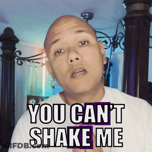 Unbothered Bald Men You Can't Shake Me GIF