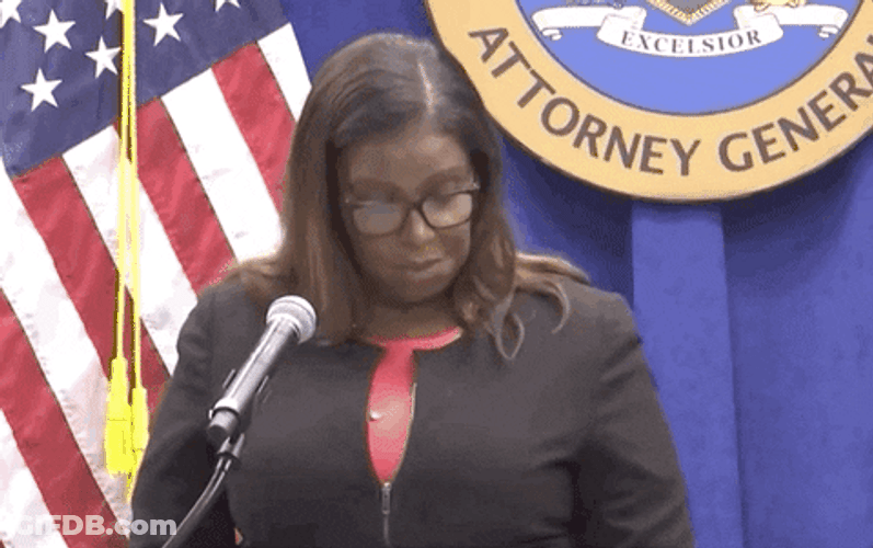 Unbothered Letitia James Hair Flip GIF