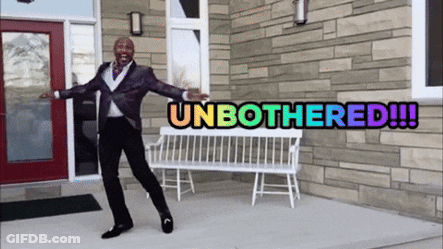 Unbothered Robert Spinning Around GIF