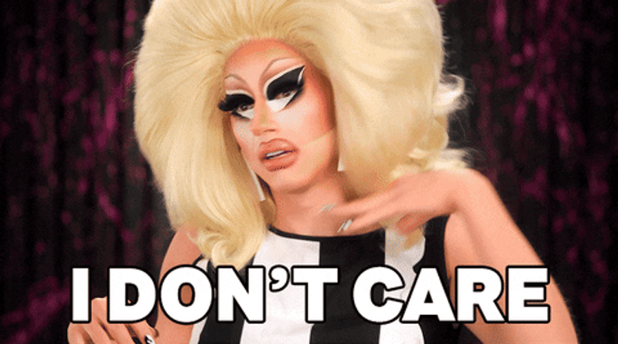 Unbothered Trixie Matte Don't Care Hair Flip GIF