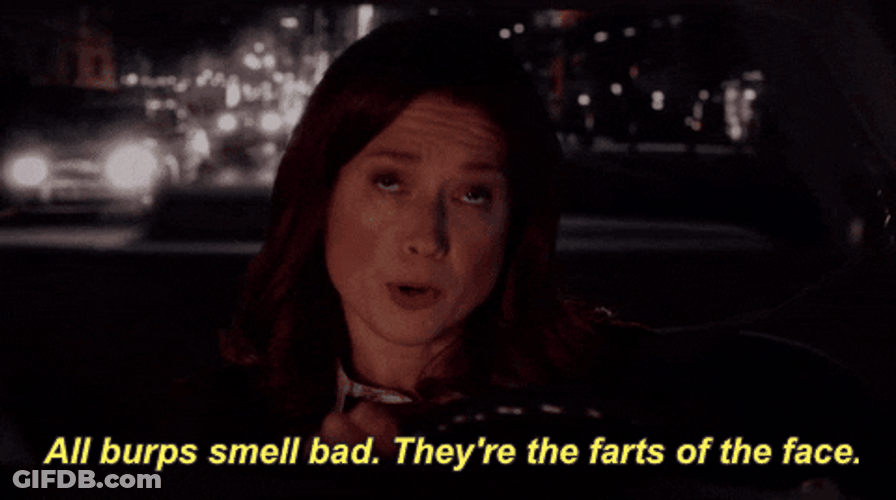 Unbreakable Kimmy Schmidt Burps Smell GIF