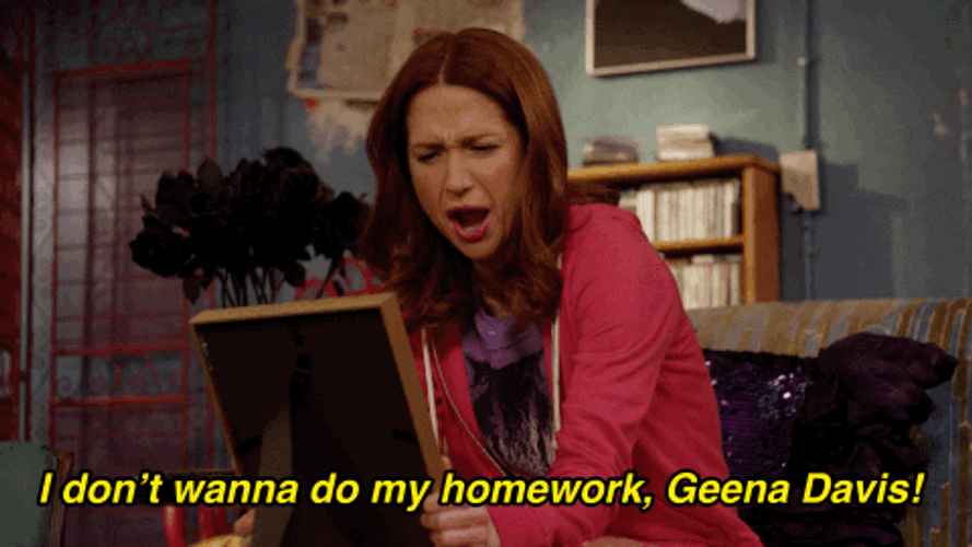 Unbreakable Kimmy Schmidt Do Homework GIF