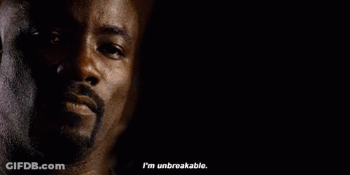 Unbreakable Man's Face GIF