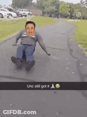 Unc Still Got It Man Sliding GIF