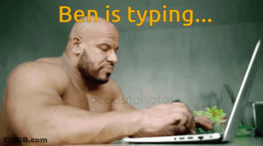 Uncle Ben Is Typing GIF