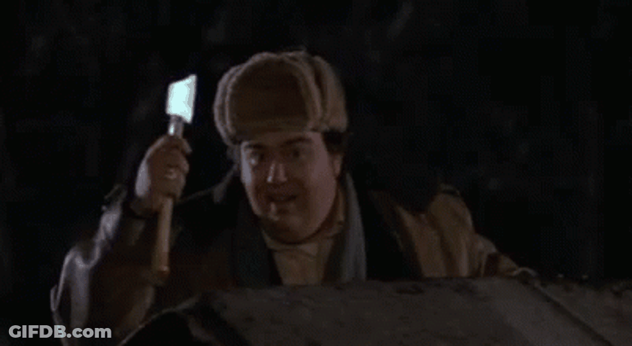 Uncle Buck Shows Ax GIF