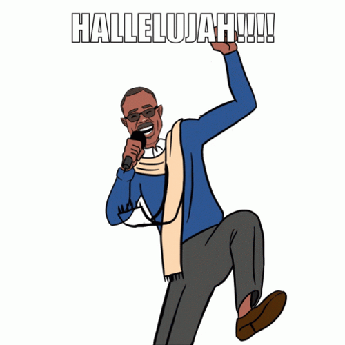 Uncle George Singing Hallelujah GIF