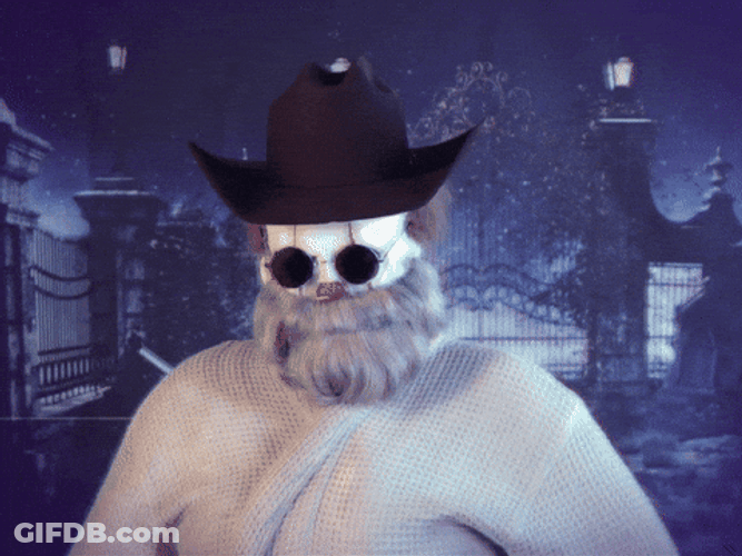 Uncle Howdy Mask GIF