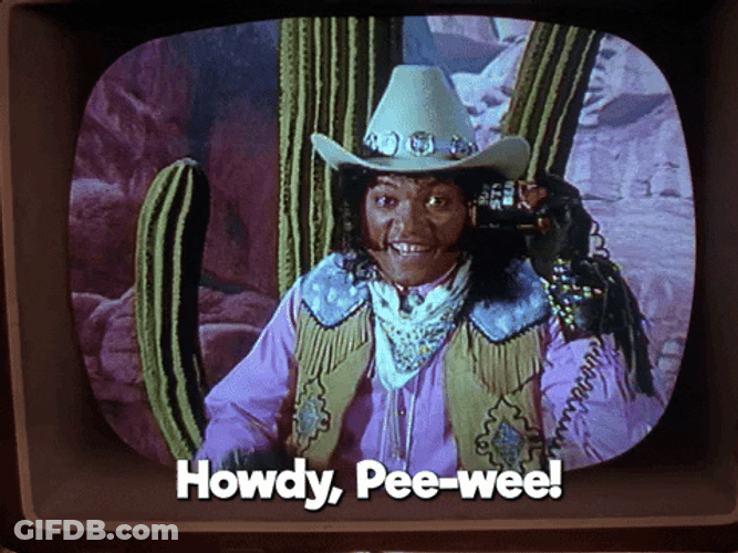 Uncle Howdy Paul Reubens Waving GIF