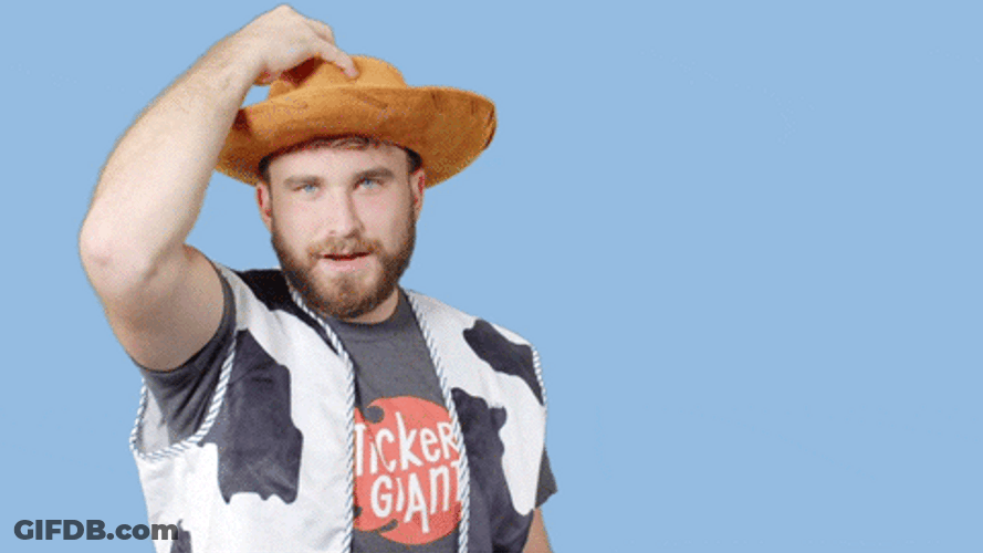 Uncle Howdy Removing Hat GIF