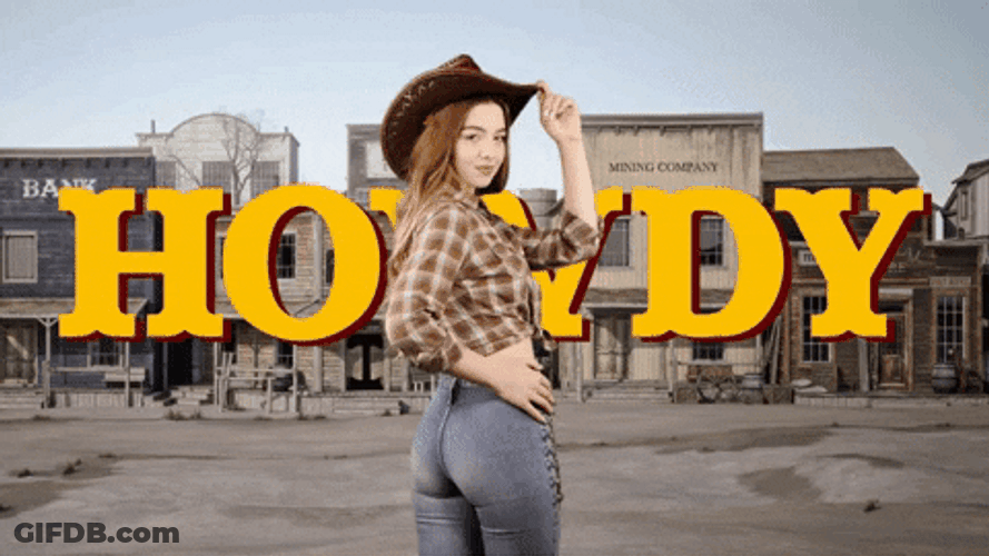 Uncle Howdy Woman Posing GIF