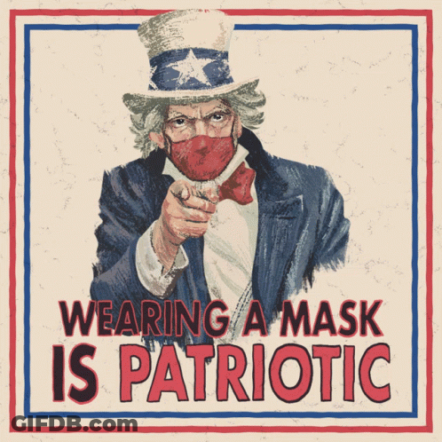 Uncle Sam Mask Pointing GIF