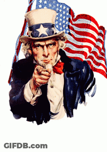 Uncle Sam Pointing At Viewer GIF