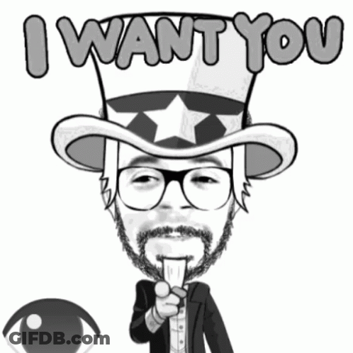 Uncle Sam Saying I Want You GIF