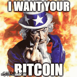 Uncle Sam Saying I Want Your Bitcoin GIF