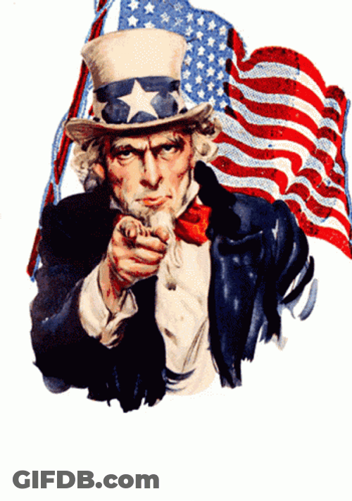 Uncle Sam Usa Deal With It GIF