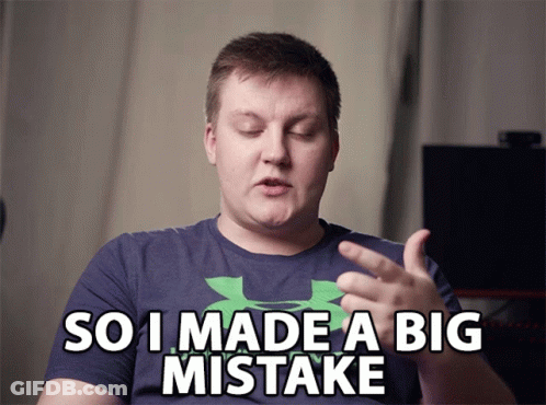 Under Armour Man Says So I Made A Big Mistake GIF