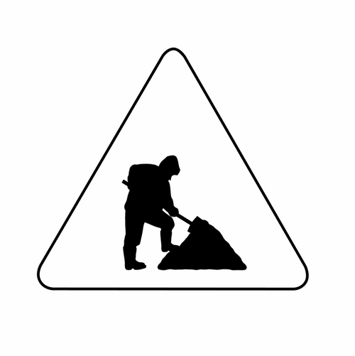 Under Construction Digging Action Loop GIF