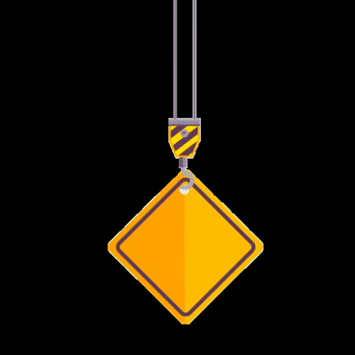 Under Construction Swinging Compass GIF