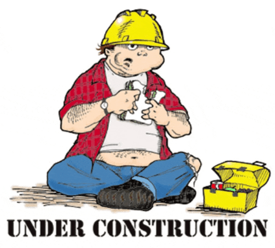 Under Construction Worker Break Time GIF