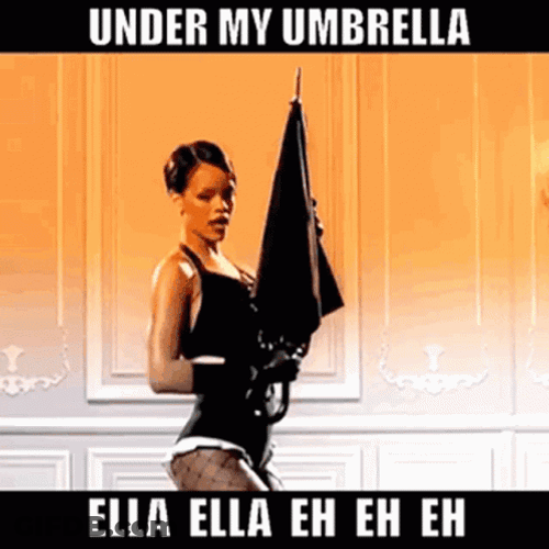 Under My Umbrella Ella Rihanna Song GIF