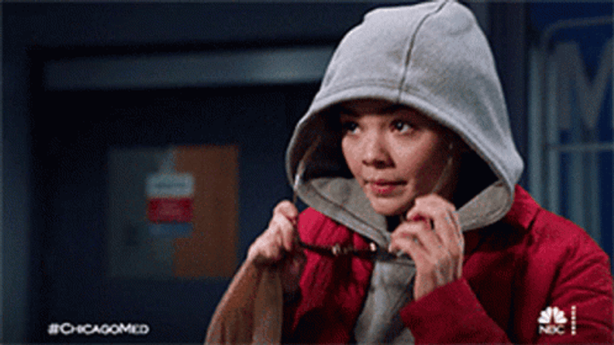 Undercover Lady Sneaking Chicago Med GIF