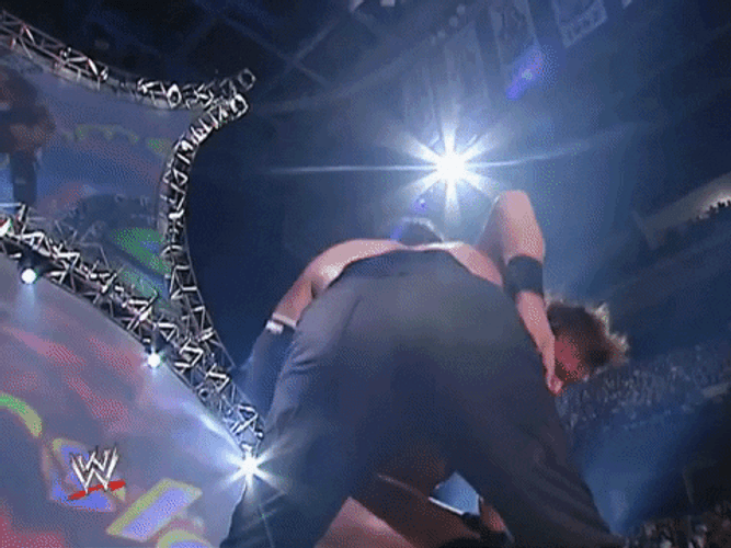 Undertaker Chokeslam JBL On Top Of Limousine GIF