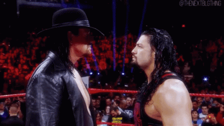 Undertaker Chokeslam Roman Reigns GIF