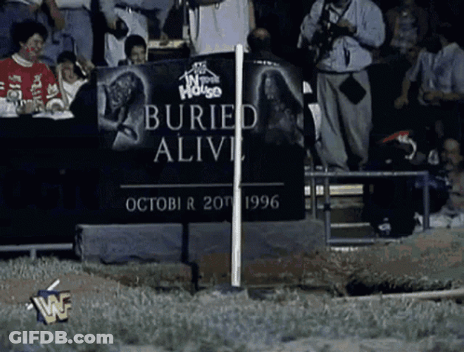 Undertaker Getting Up From Grave GIF