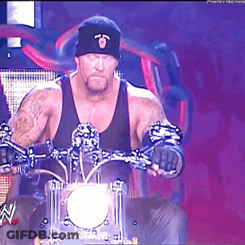 Undertaker Motorcycle Entrance GIF